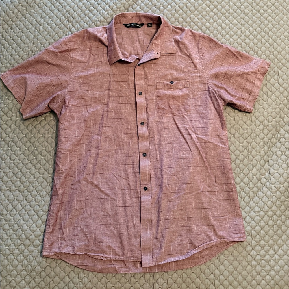 Travis Mathew Light Purple Button Down Shirt